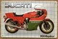 Blechschild 3D - DUCATI - 900 RELICA