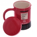 Bild 2 von Keramik Tasse mit Deckel - ROTER BRIEFKASTEN