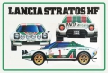 Blechschild - LANCIA STRATOS HF RALLYE 