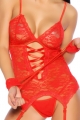 Bild 2 von STRAPSBUSTIER MIT STRING - ROT - ONE SIZE